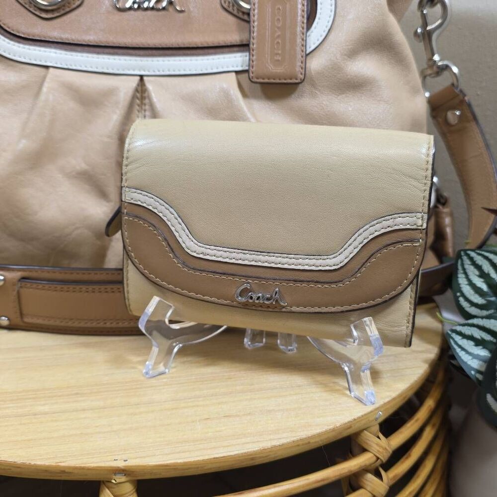 Coach Ashley Spectator Leather Shoulder Bag | Matching Wallet - Picture 2 of 16